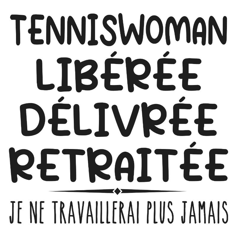 Tennisfrau feiert ihren Ruhestand mit Humor Geschenk