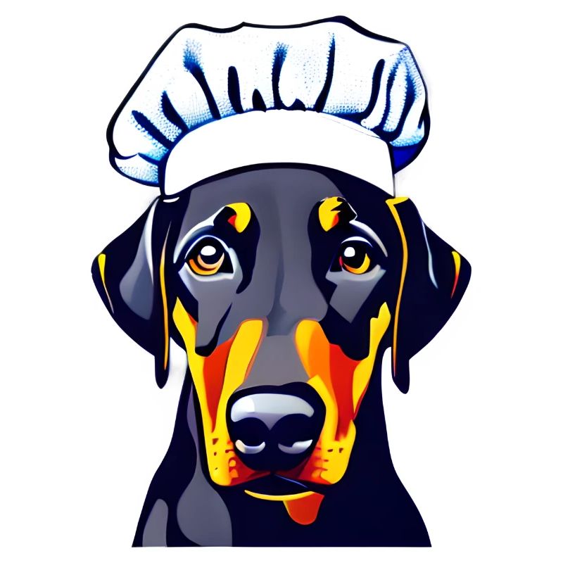 Hund Köche Dobermann Gastronom Dobermannwelpe