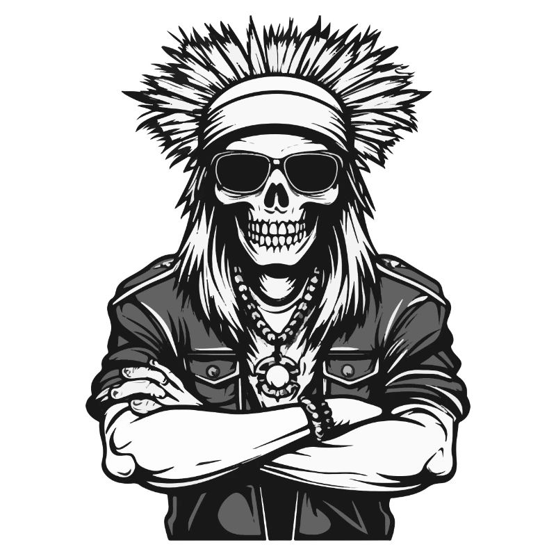 Crâne Apache Indien