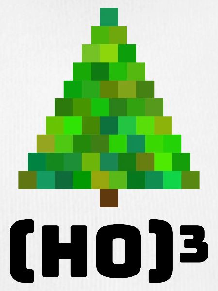 Pixelige Weihnachtsbaum Illustration