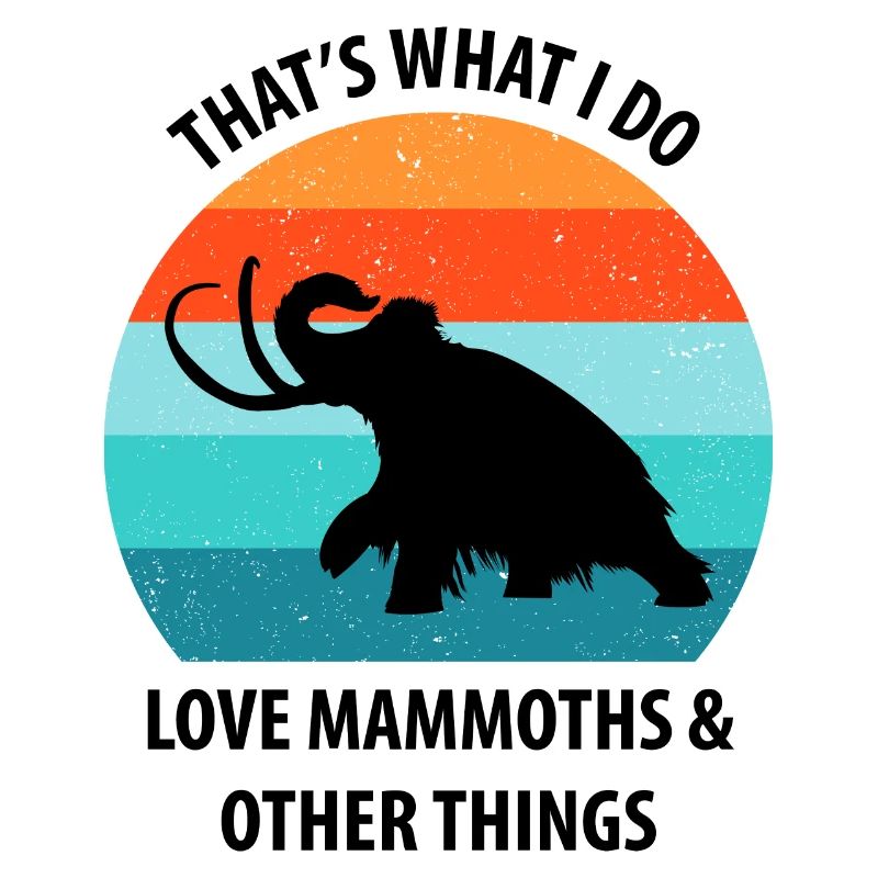 Lustiges Mammut Steinzeit Eiszeit Design Urzeit