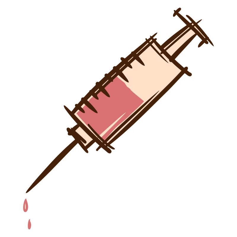 Infirmière d’injection de seringue à goutte complète