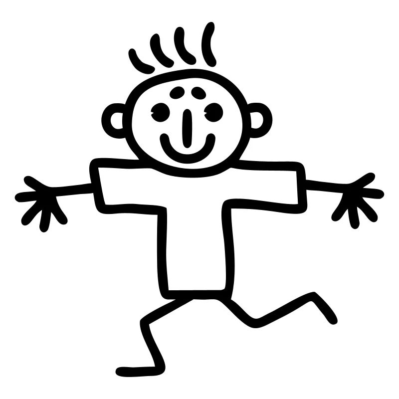 Strichmännchen Läufer