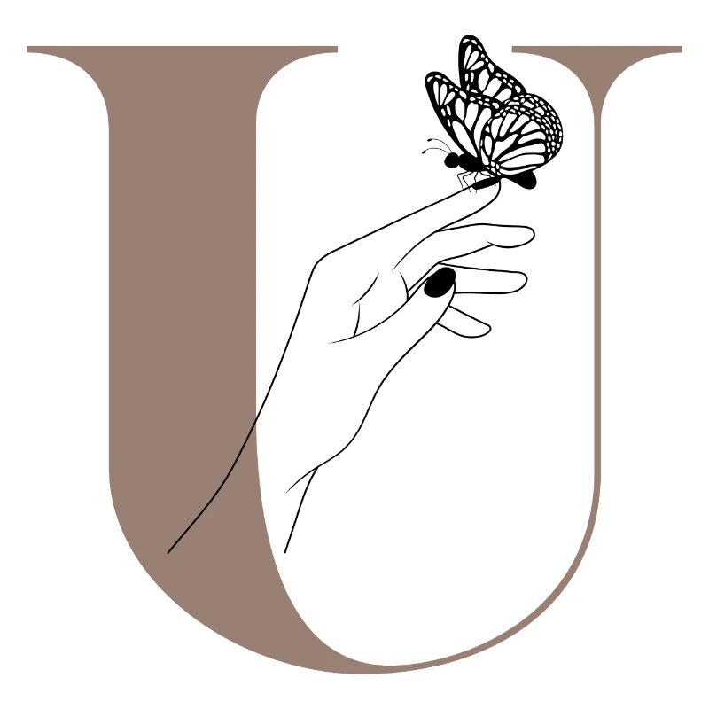 Letter U Magic Butterfly
