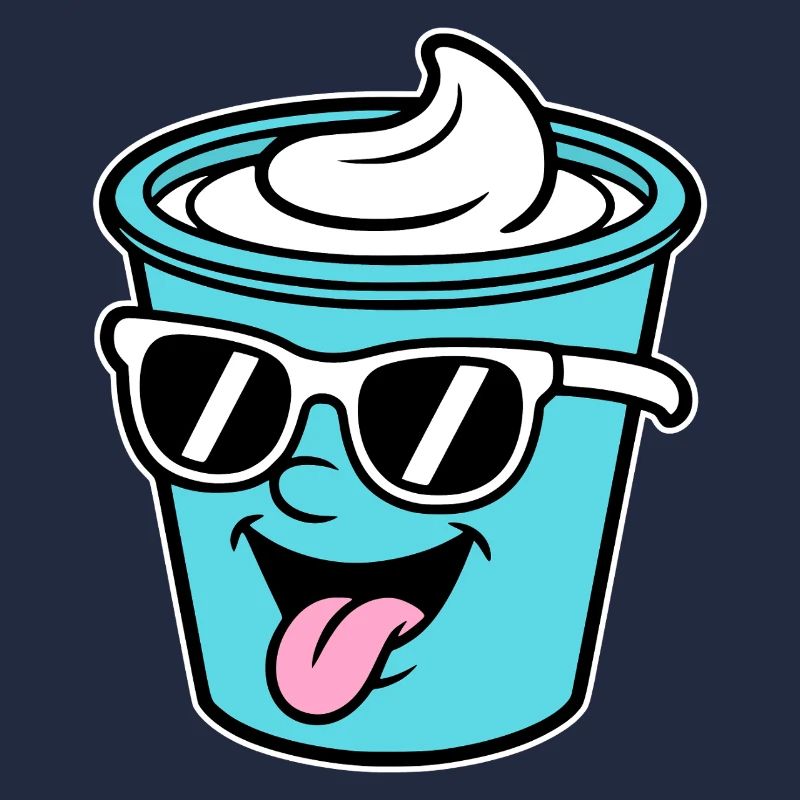 Becher Crème Frech Joghurt Rahm Sahne Eis Pudding