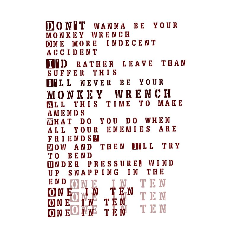 Foo fighters lyrics - monkey wrench