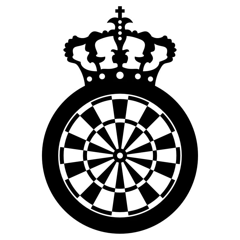 Crown dart board