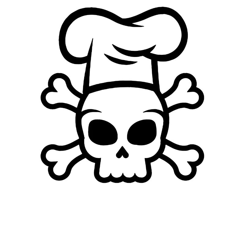 Koch Skull Chef's Hat