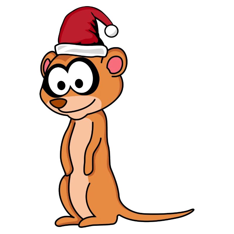 Suricate Comique de Noël