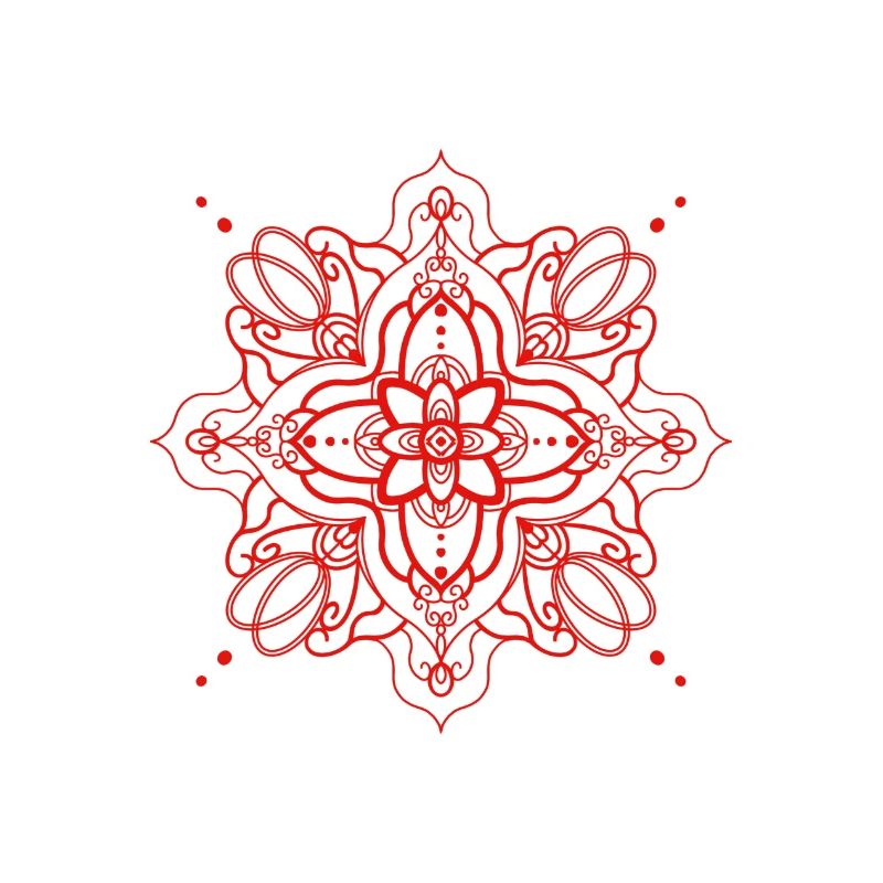 Style Mandala - rouge