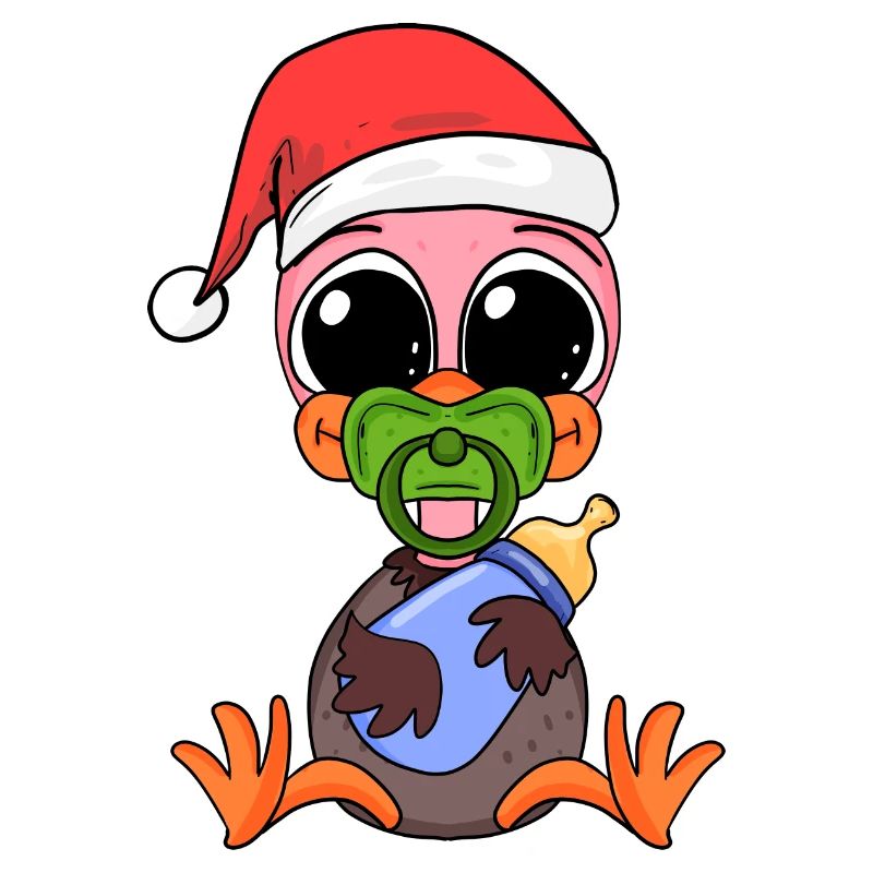 Autruche bébé Noël