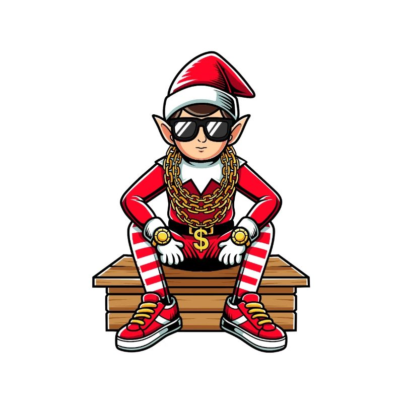 Christmas Elf Bling Rapper