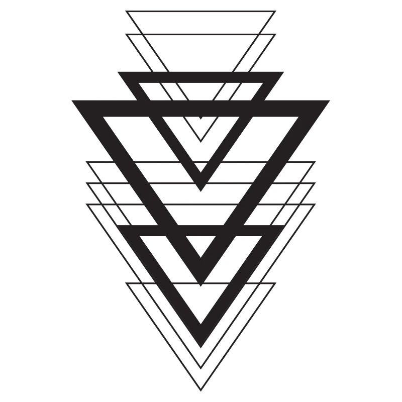 Superposition géométrique du triangle