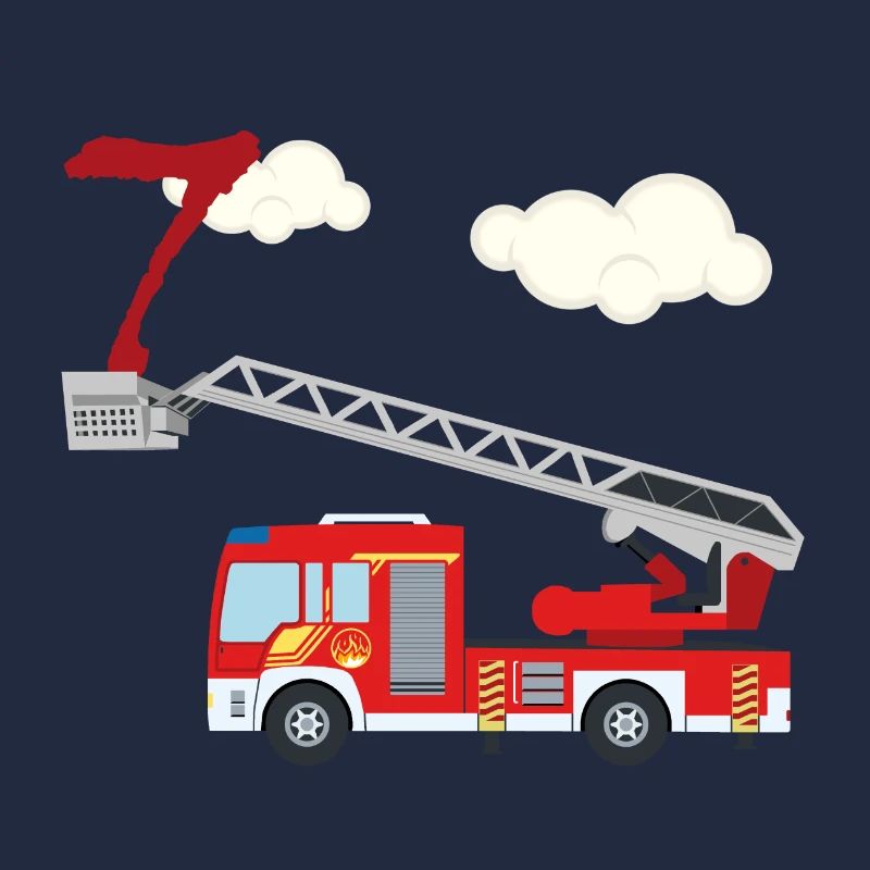 Camion de pompiers - 7e anniversaire