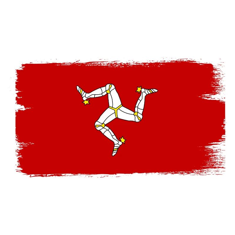 Drapeau de l’île de Man Triskele Drapeau de l’île de Man
