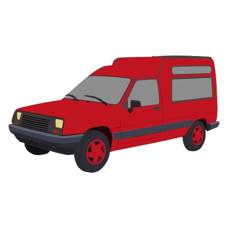Red Rapid Express Car Van