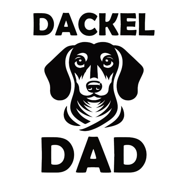 Design de papa teckel pour l’éventail de chiens
