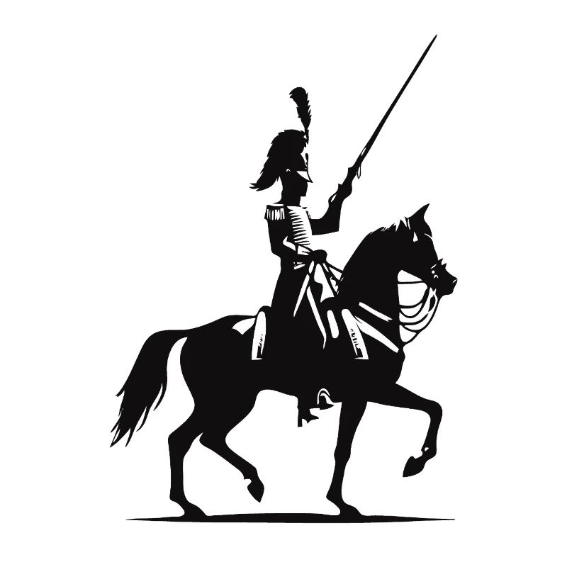 Cool Hussar Silhouette Design