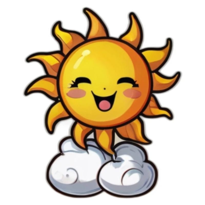Lachende Sonne