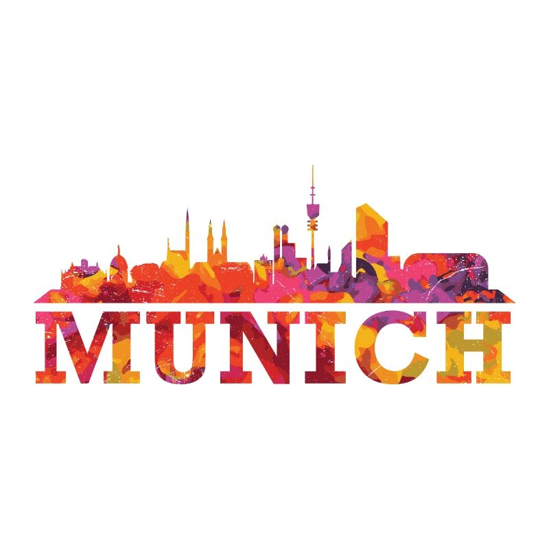 Münchner Skyline Impression Souvenir-Geschenkidee