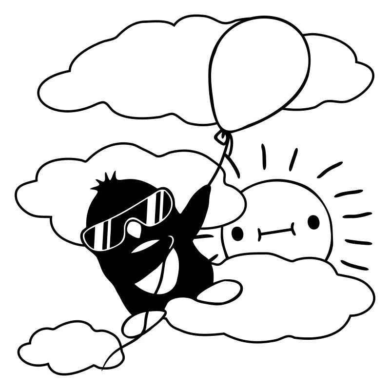 Sun Flying Penguin Balloon