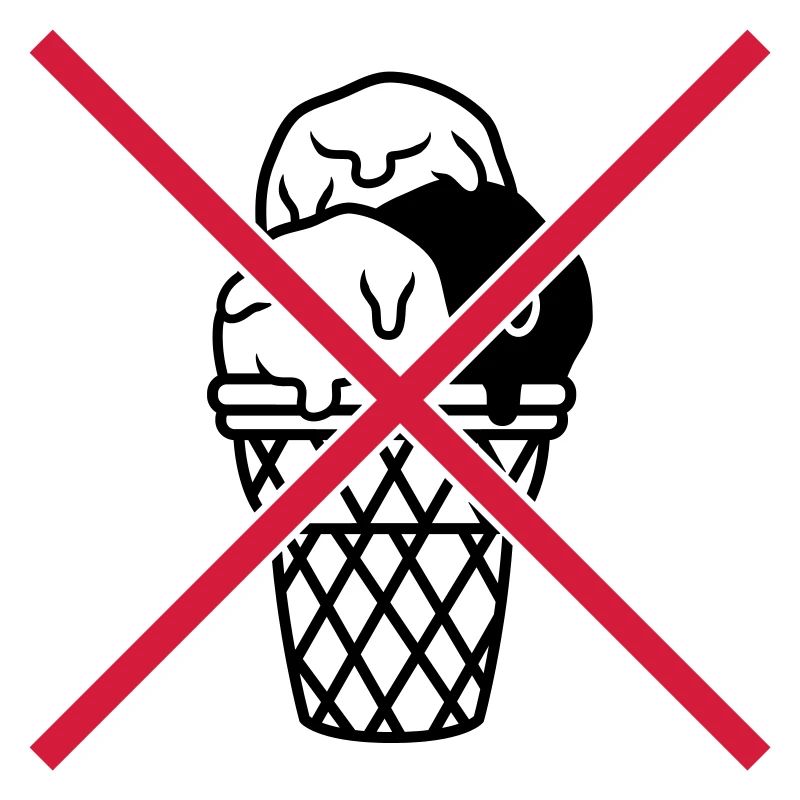 Bouclier pas de boules de glace gaufre