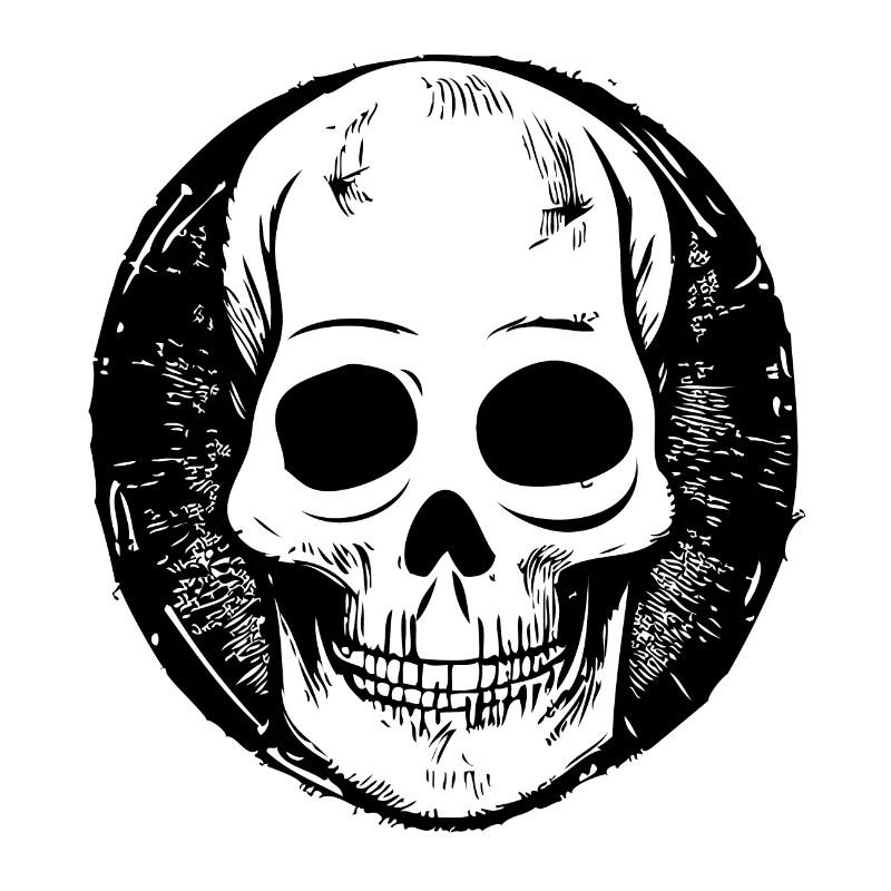 Illustration de conception de crâne