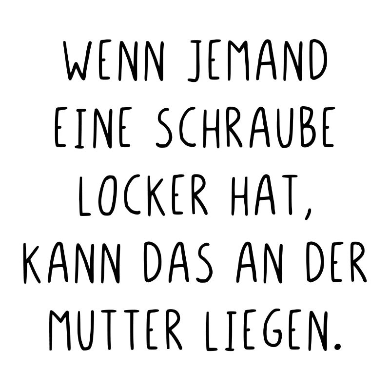 Schraube locker kann an der Mutter liegen