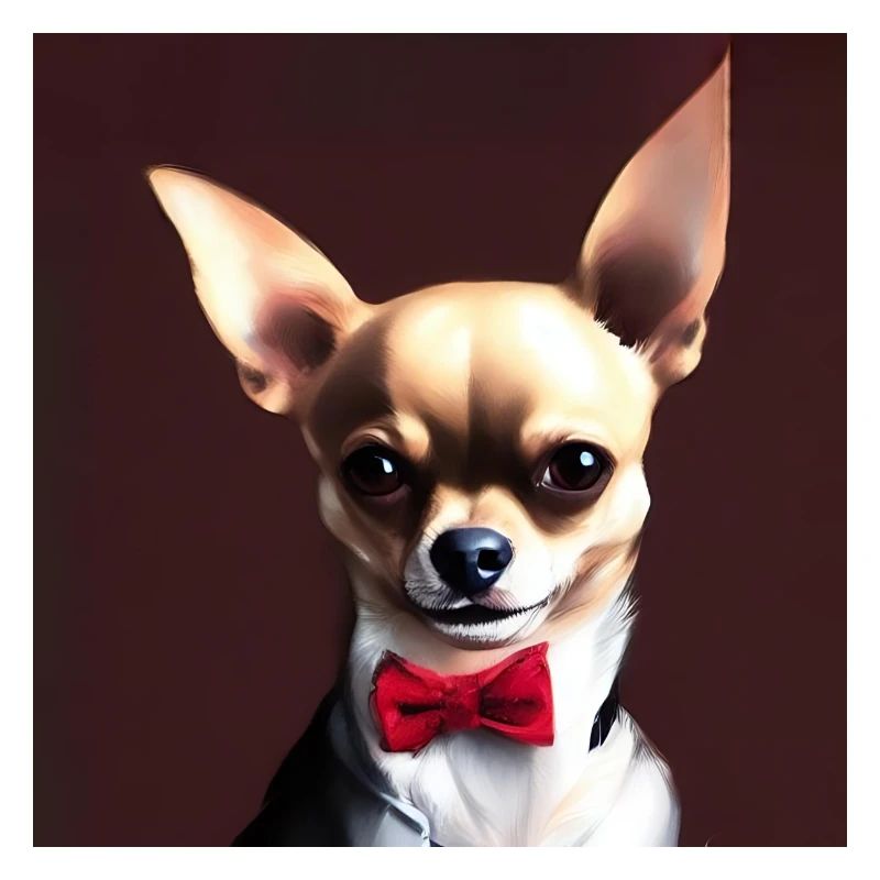 Chihuahua mit Querbinder