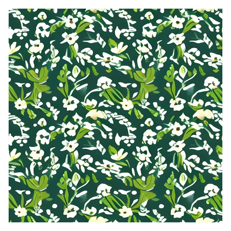Motif de fleurs blanches