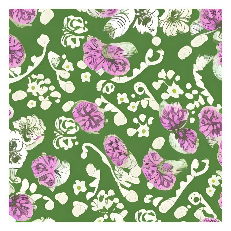 White and pink floral patterns