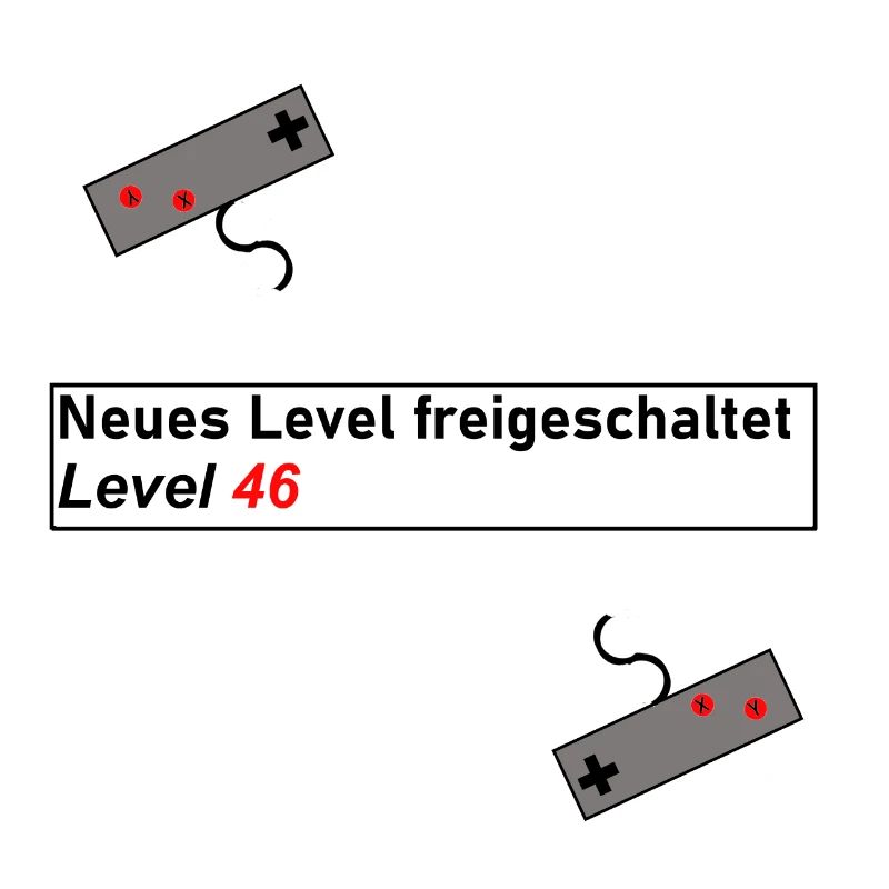 Geschenk Geschenkidee Geburtstag Gaming Level Up