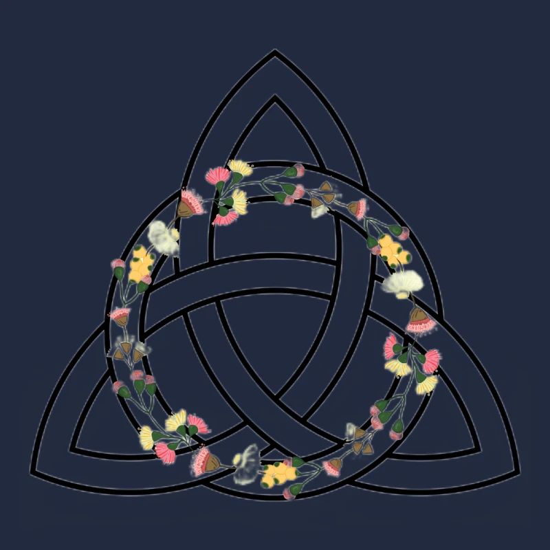 Keltisches Symbol - Triquetra / Triquette oder Triquel.