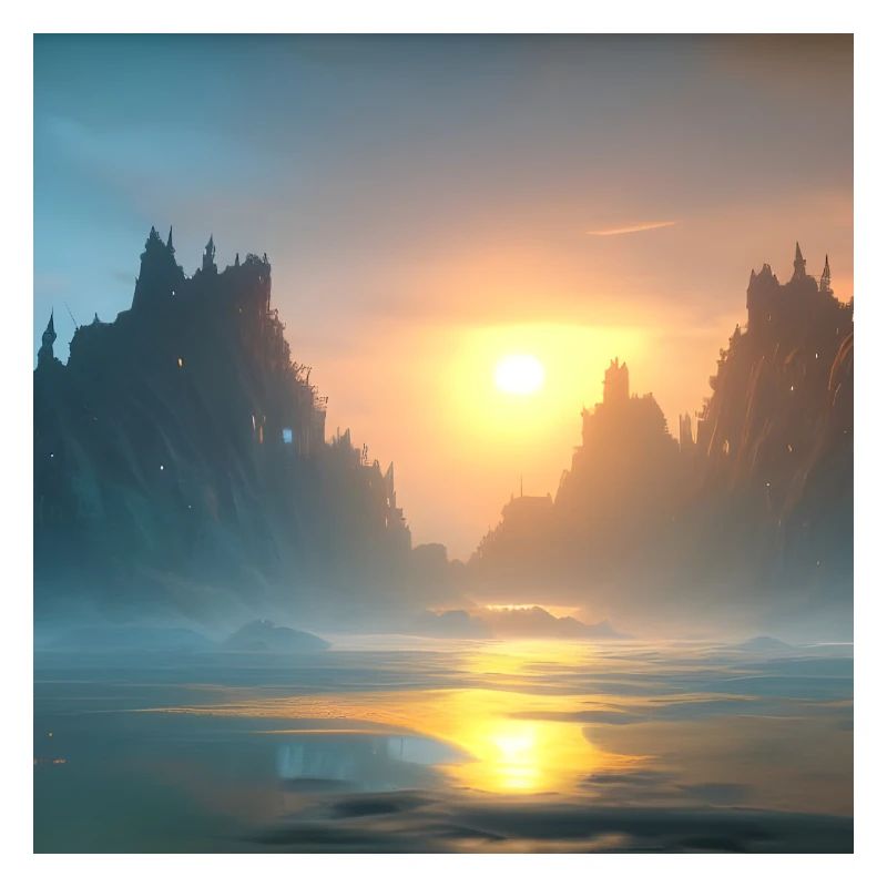 Coucher de soleil sur la baie