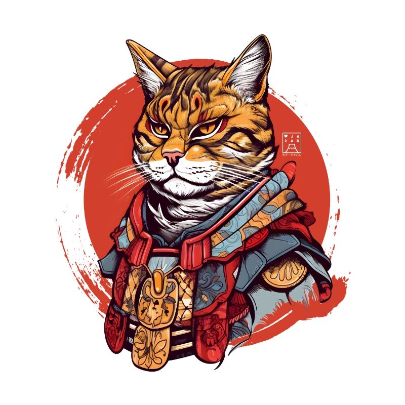 Chat samouraï