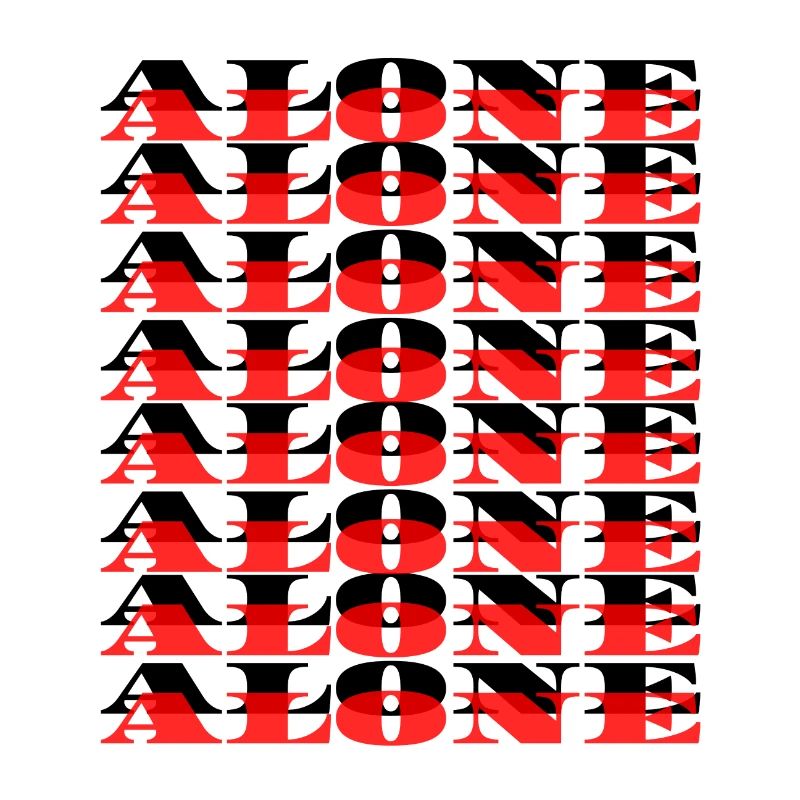 Alone - Schwarz/Rot