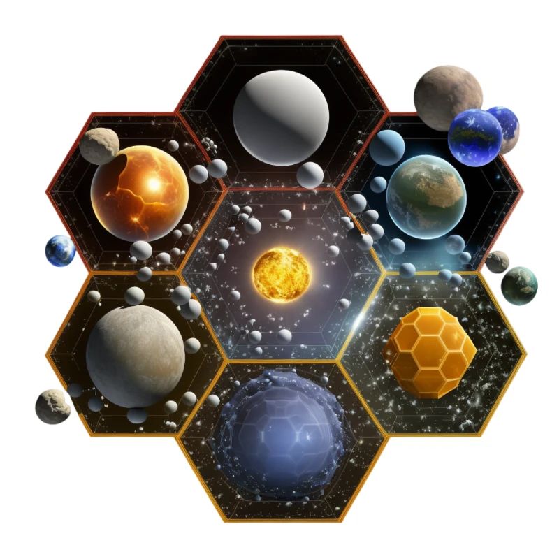 Système solaire hexagonal