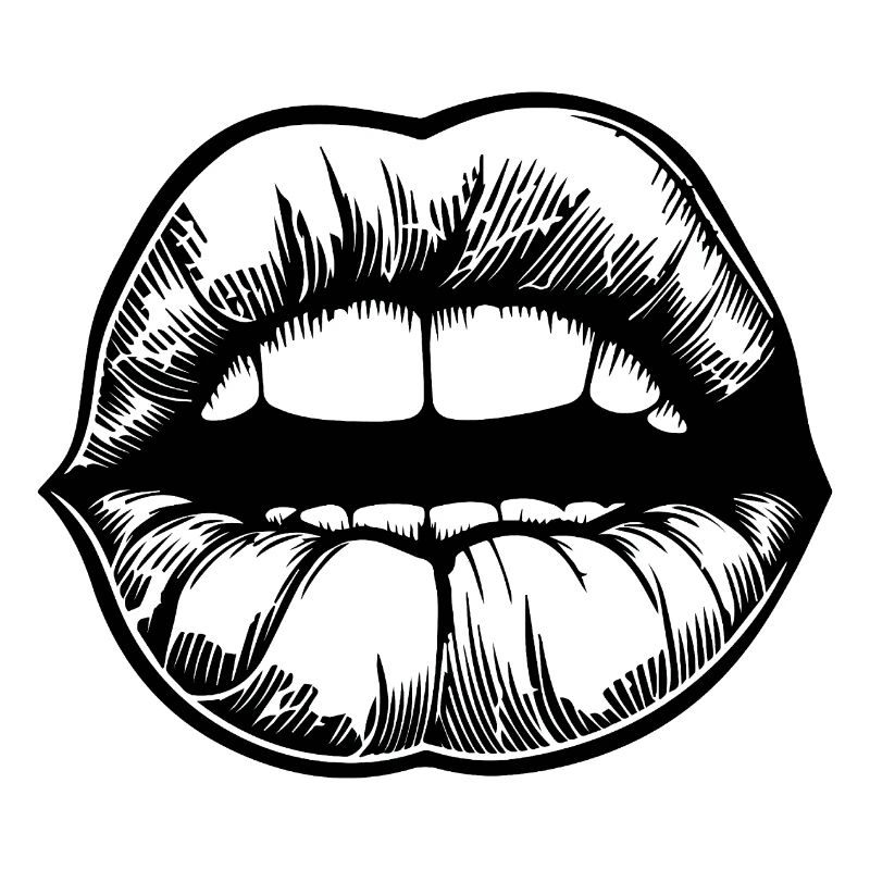 Lèvres, bouche, baisers lèvres