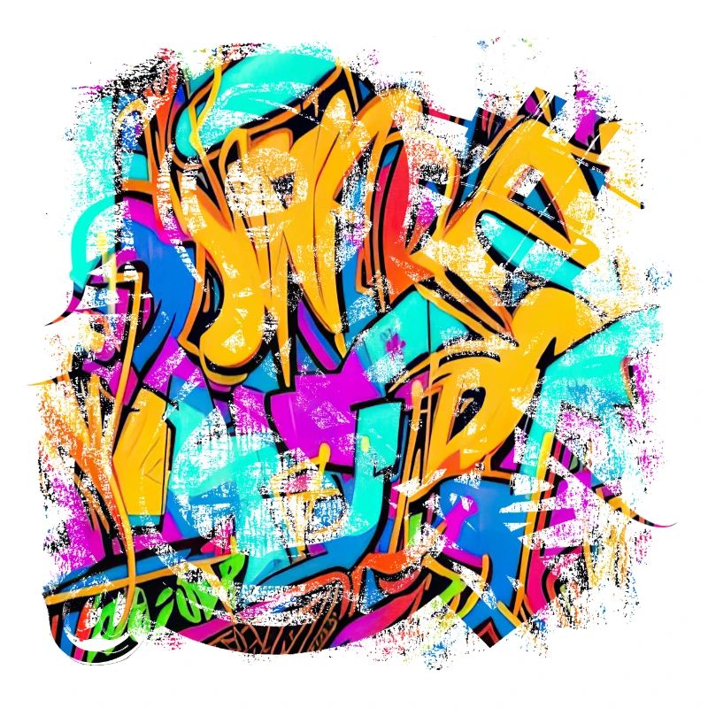 Graffiti style Splash hip hop couleurs peintre couleur