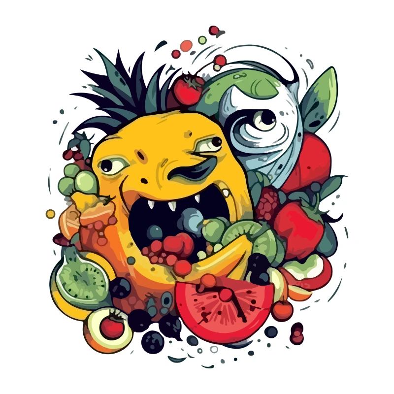 Fruit-devouring pineapple