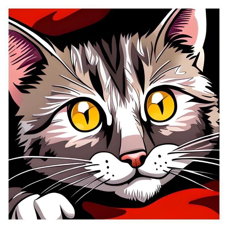 Niedliche Katze Bettelnde Augen