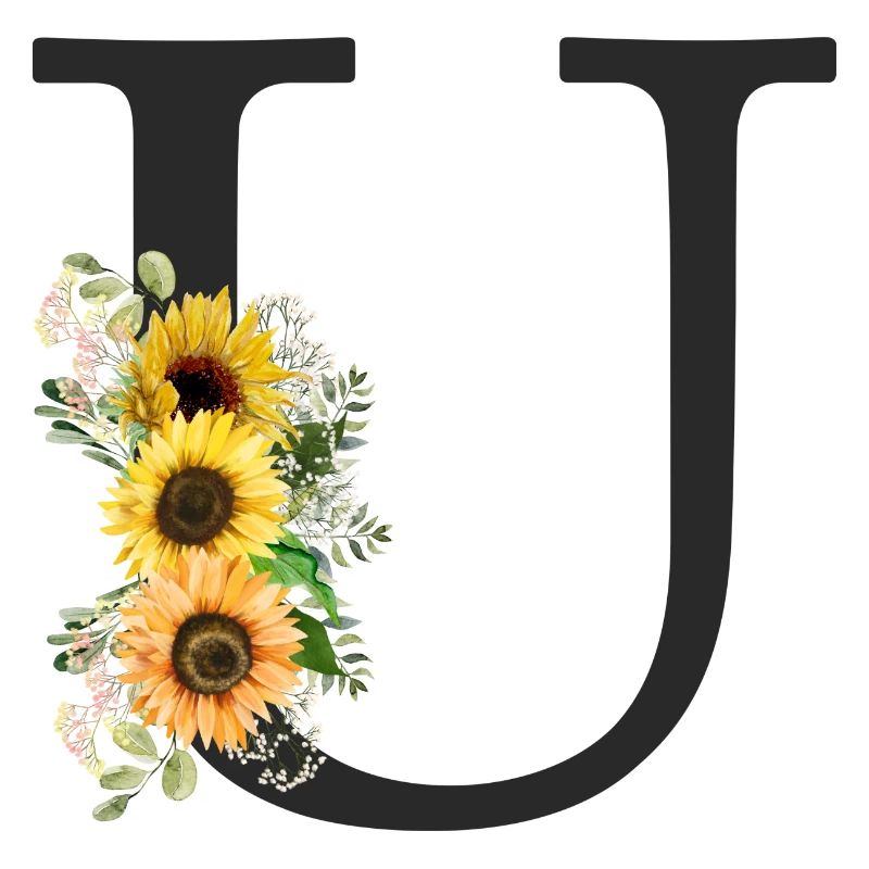 U Monogram Sunflowers