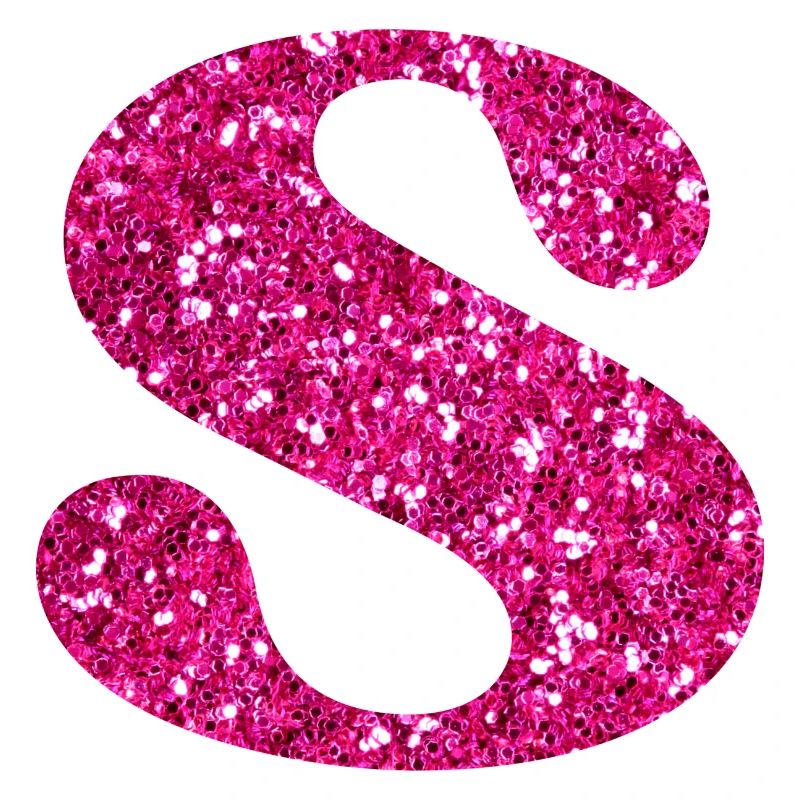 Glitzer rosa Buchstabe