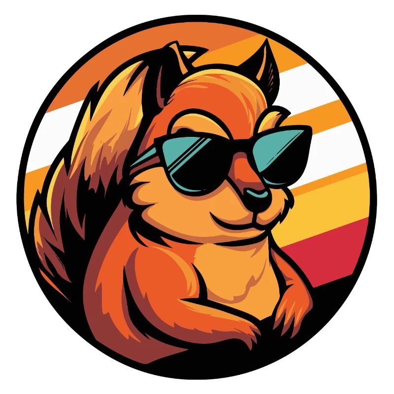 Eichhörnchen Comic Cool