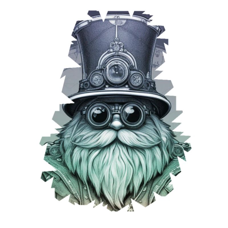 Barbe d’acier en pierre // Steampunk