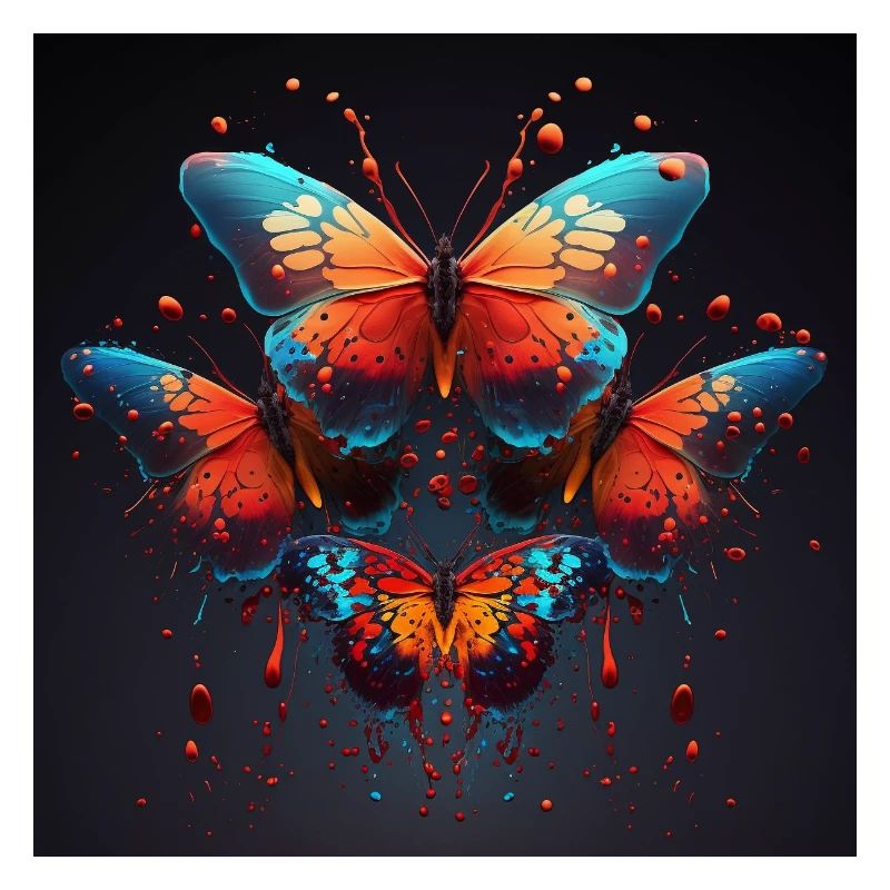 Bunte Schmetterlinge