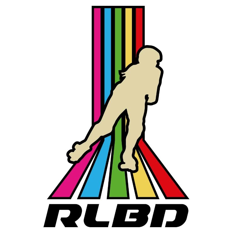 Rollerblade rainbow stripes