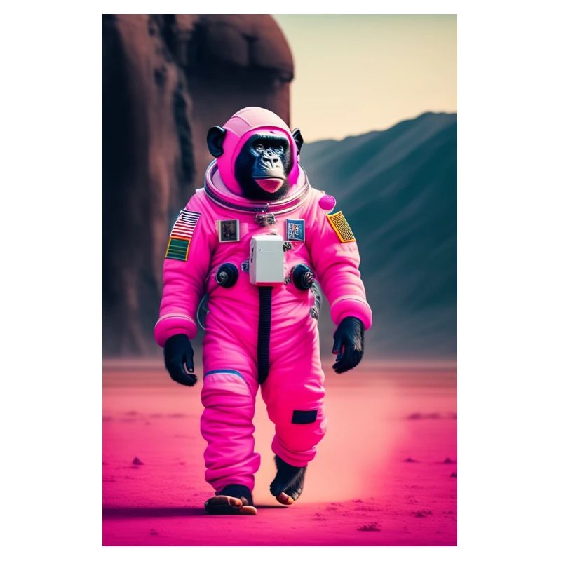 Un chimpanzé dans l’espace