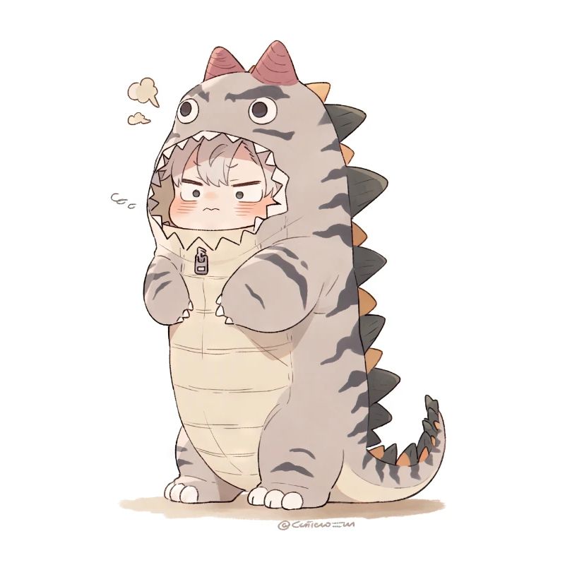 Dino Dreams: Dessin captivant d’un anime mignon