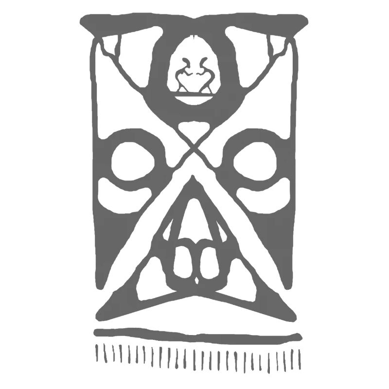 Abstract Tribal Maori Pattern Print